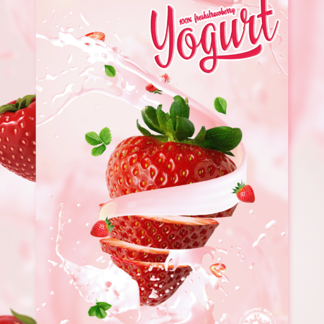 Poster Strawberry Milk