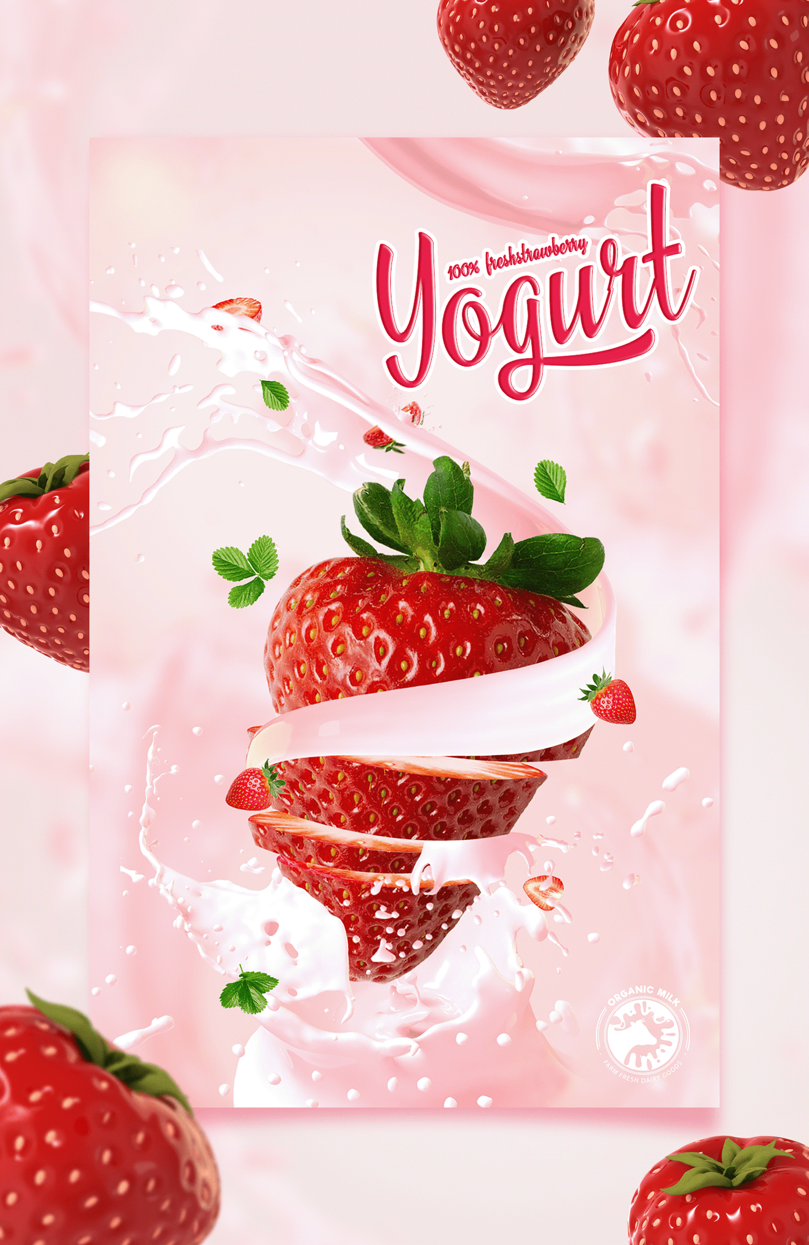 Poster Strawberry Milk